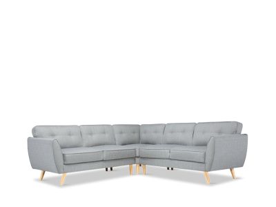 Harlow Light Grey Corner Sofa