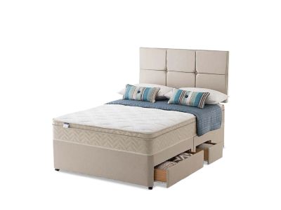 Silentnight Rio Miracoil Cushion Top King Size Divan Bed