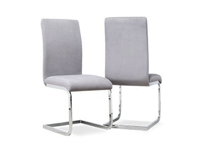 Perth Grey Velvet Chairs