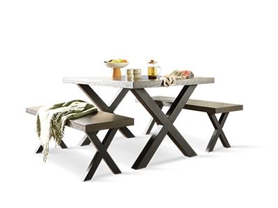 Franklin Table and Bench Set