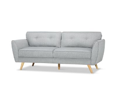 Harlow Light Grey 3 Seater Sofa