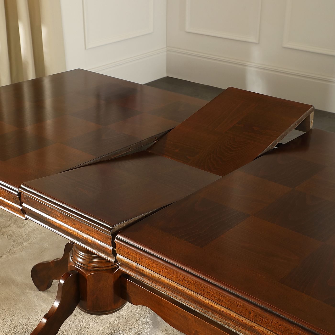 Chatsworth Dark Wood 150-180cm Extending Dining Table | Furniture And Choice