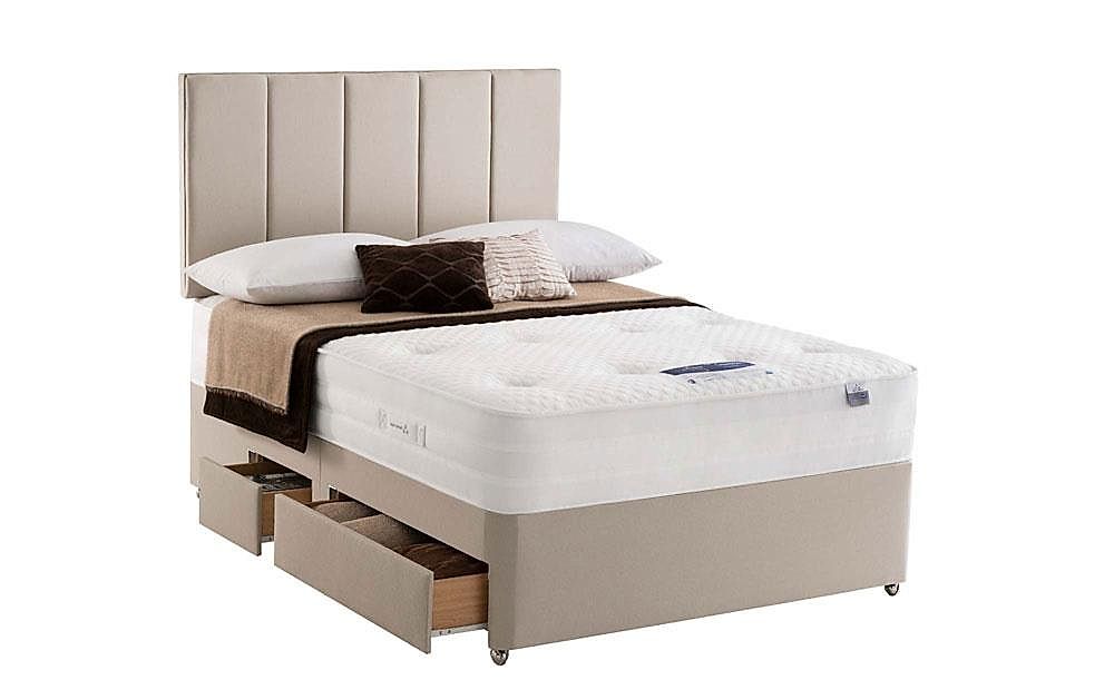 Silentnight Geltex Mirapocket 1000 King Size 4 Drawer Divan Bed