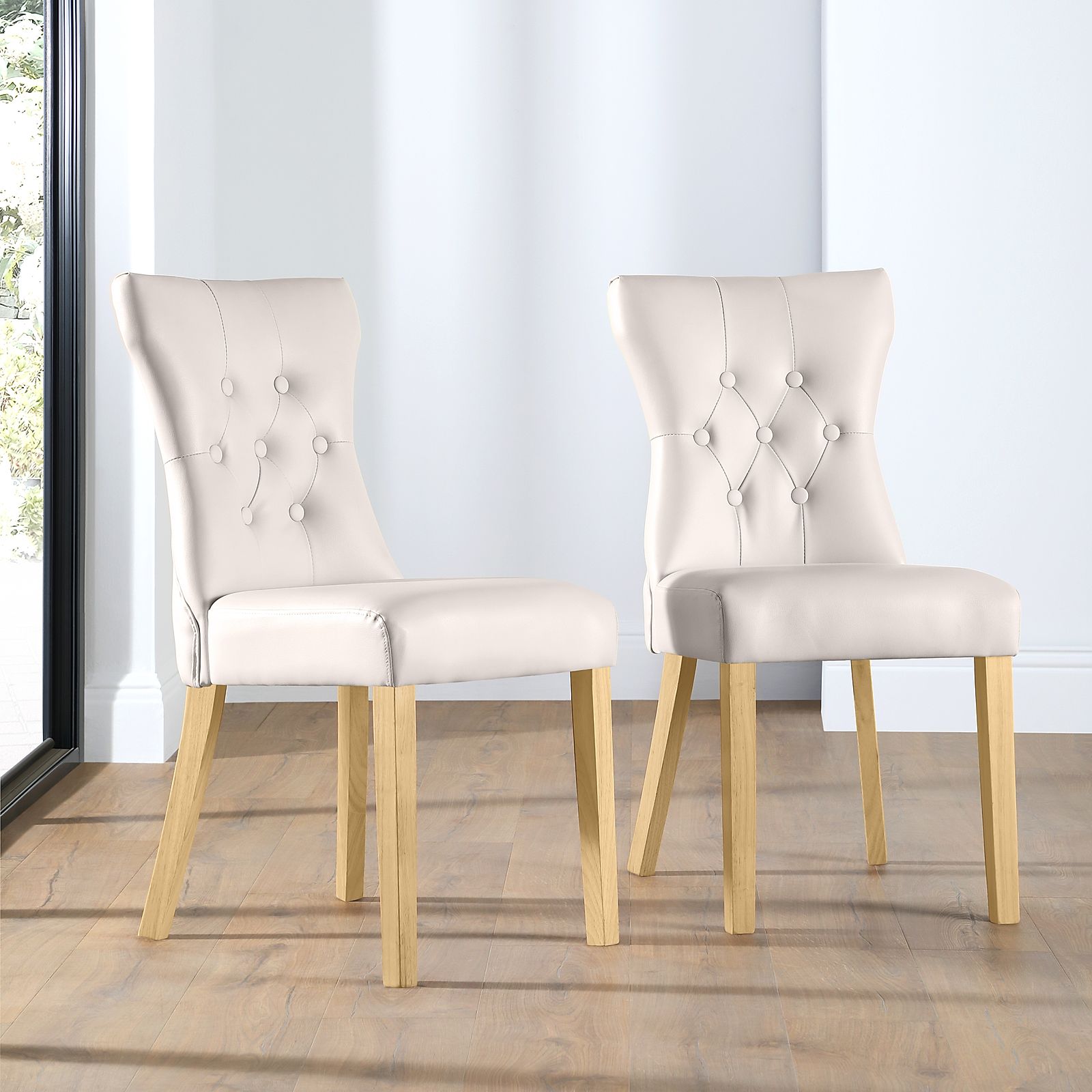 3 Colours Luxury Quality Set of 2/4/6/8 Dining Chairs Deep Button Back 