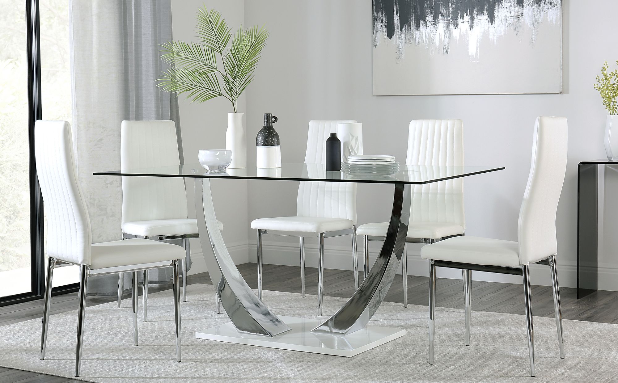 cheap white dining room table