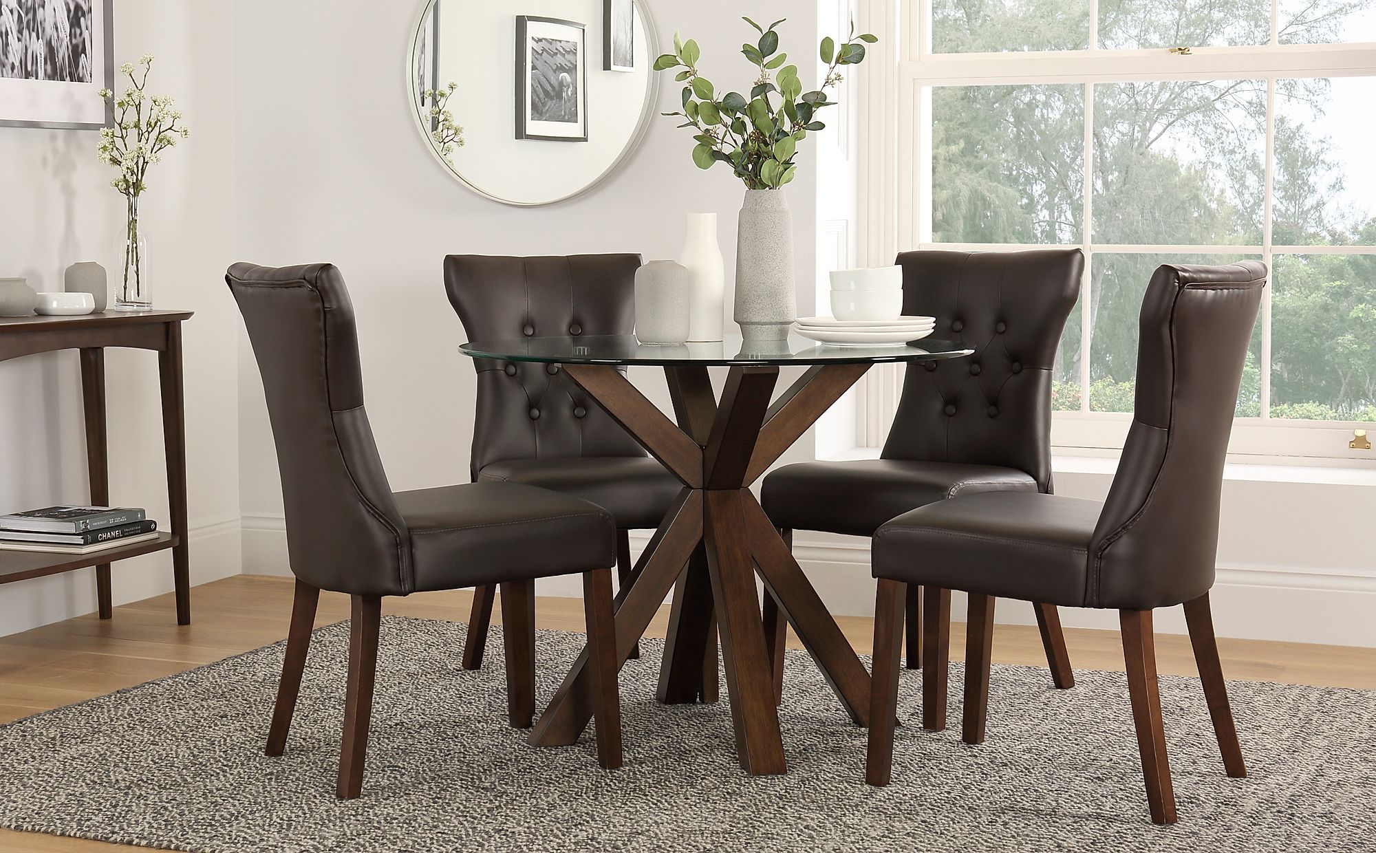 brown chair for kitchen table
