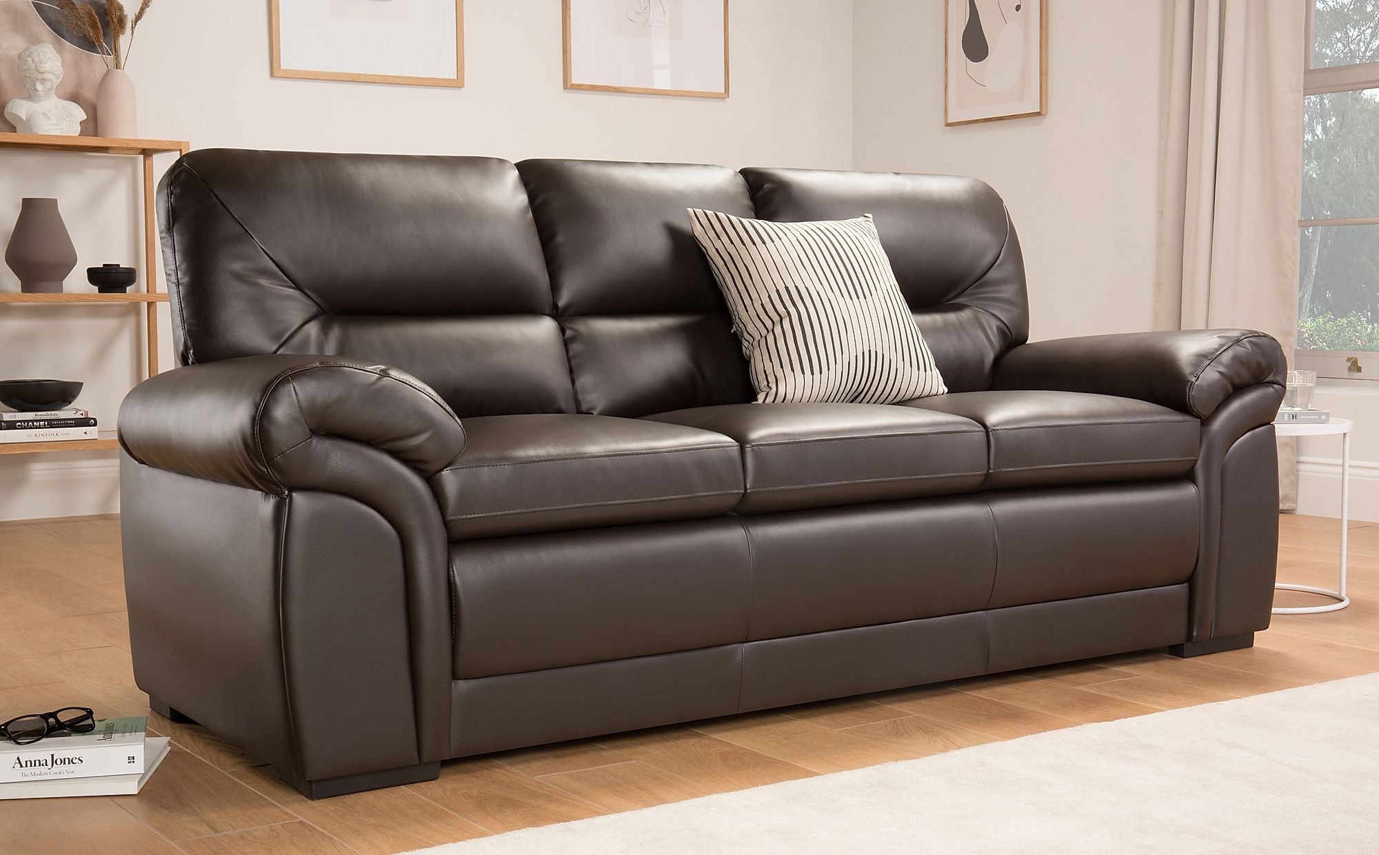 three seater leather sofa cover