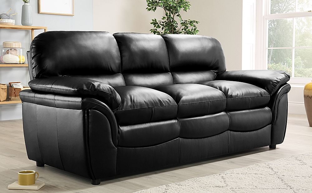 dante 3 seat leather sofa price