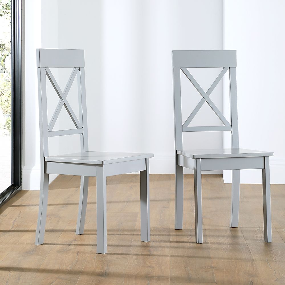 Kendal Dining Chair, Grey Solid Hardwood