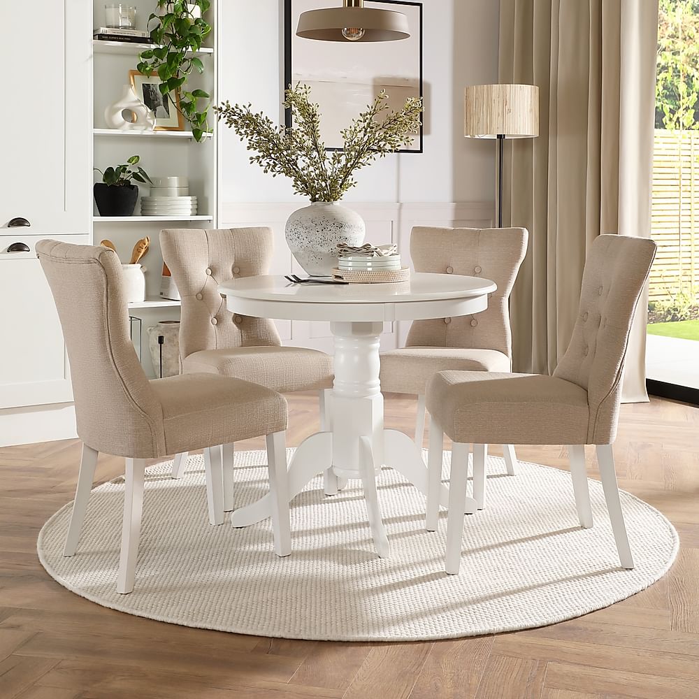 White Dining Room Table And Chairs