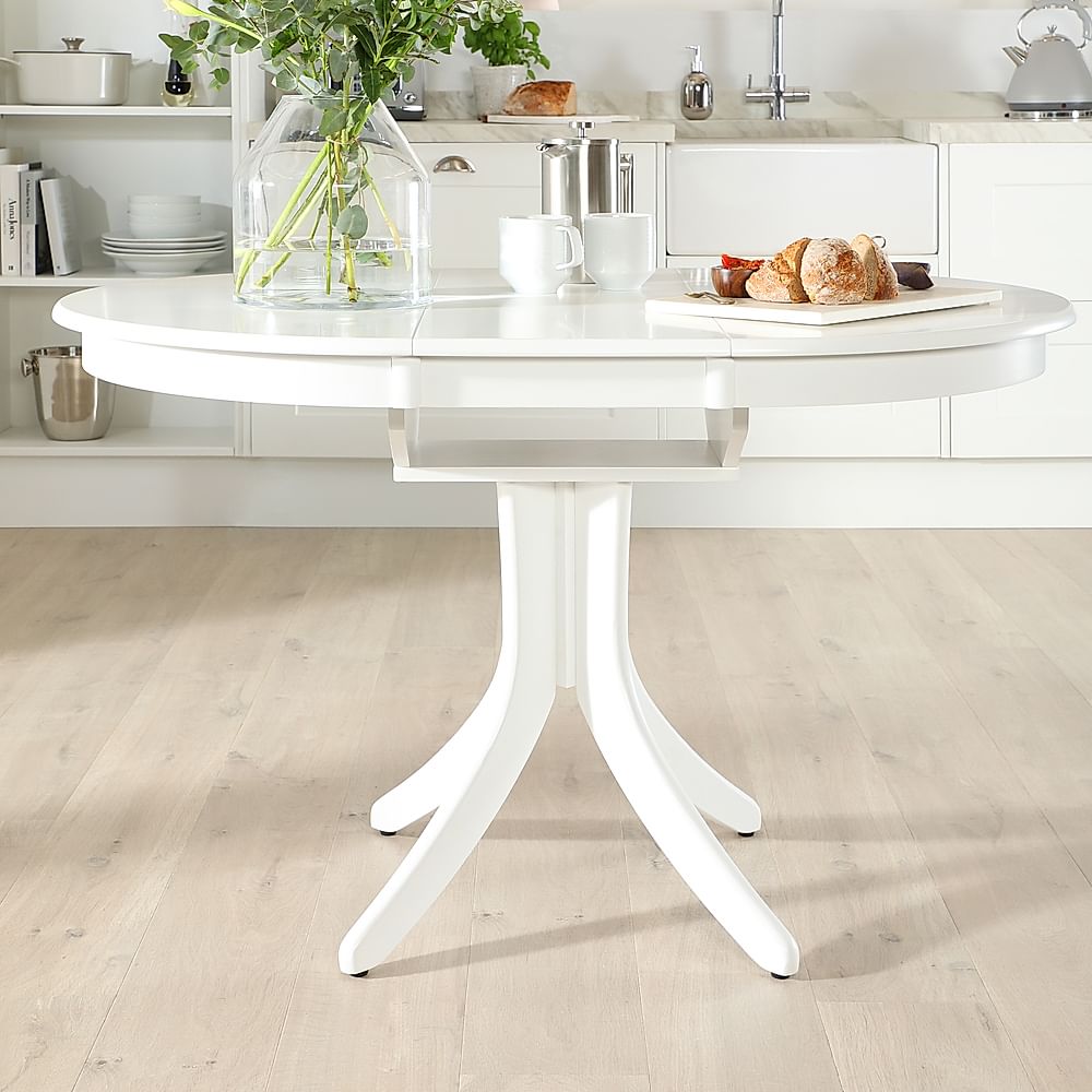 White extending dining online table and chairs