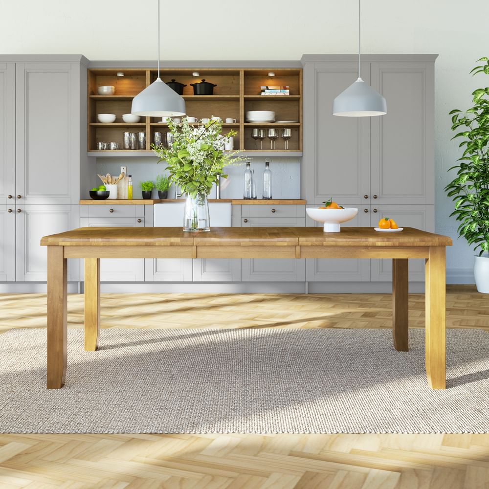Highbury oak extending dining on sale table