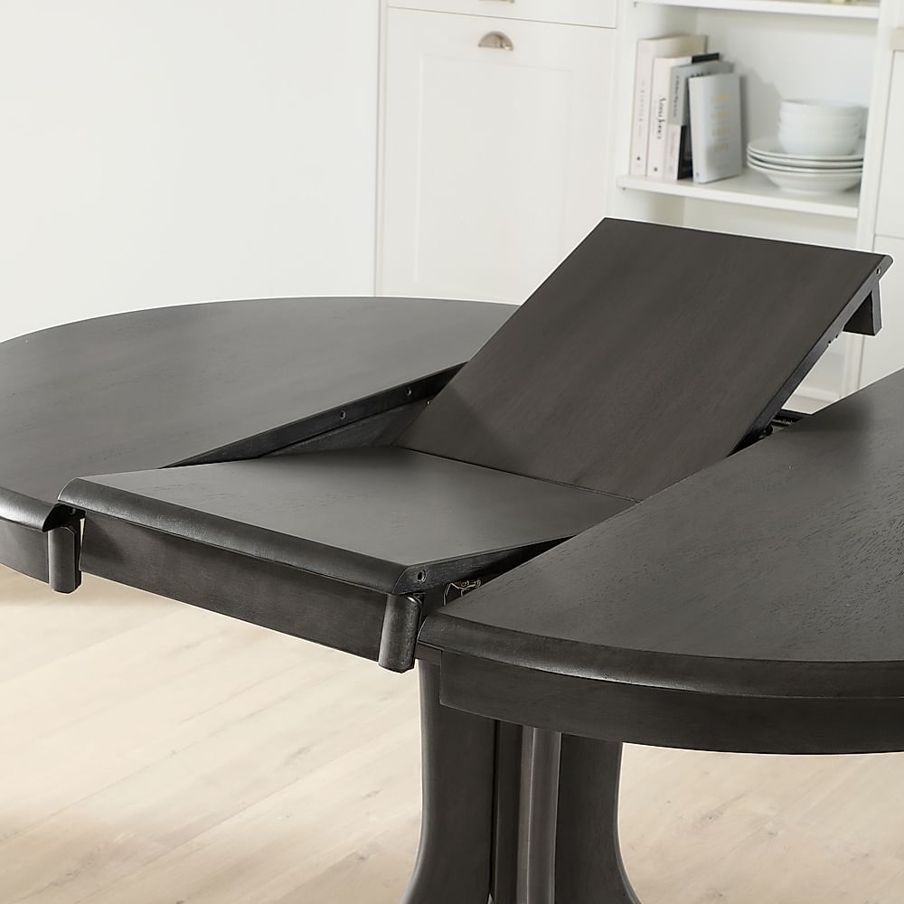 Grey round store dining table ikea