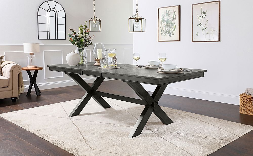 Slate extendable shop dining table