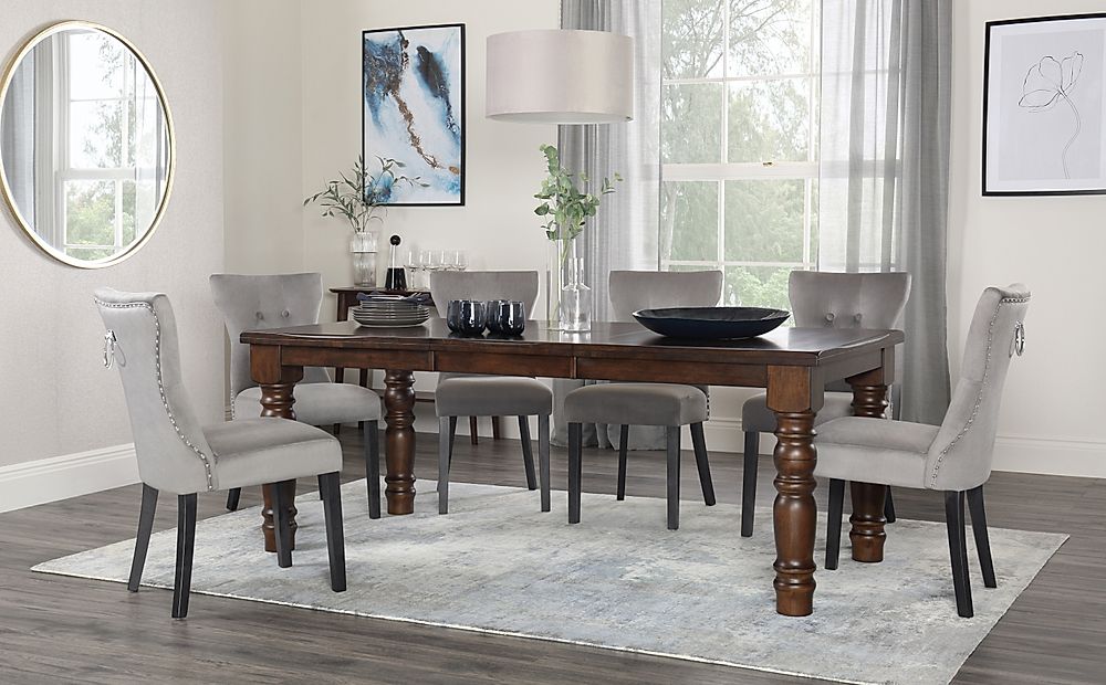 Dark gray discount dining room