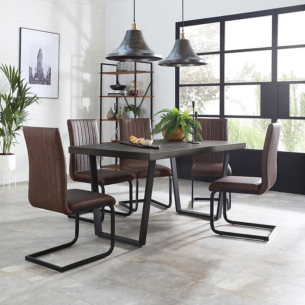 Industrial dining table clearance seats 8