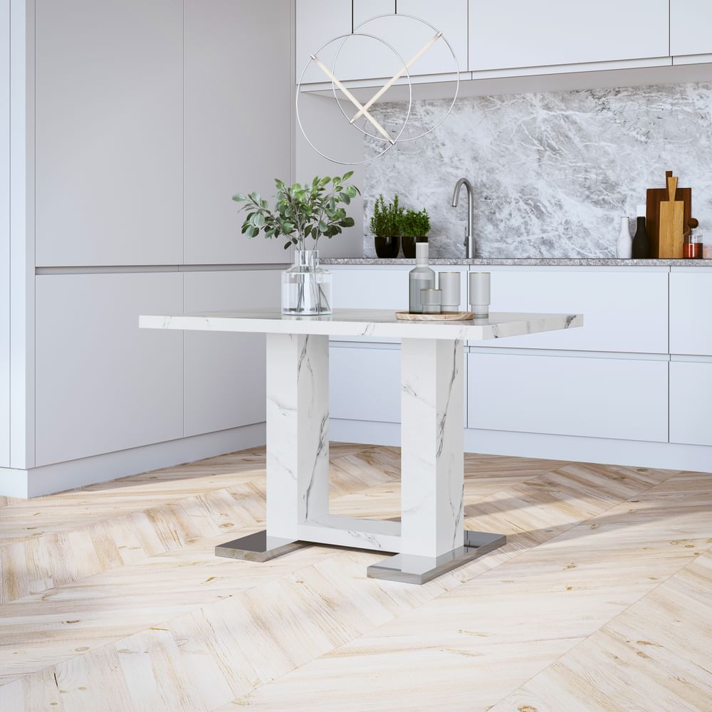 Genuine marble dining shop table