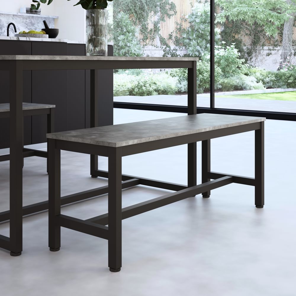 Black table discount and bench