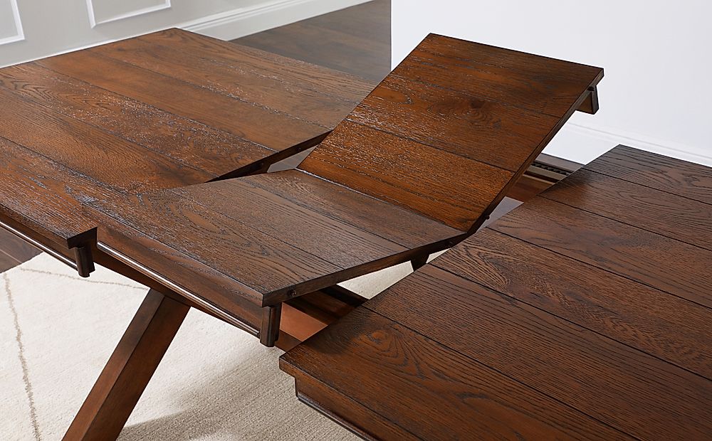 Grange dark wood extending dining table deals