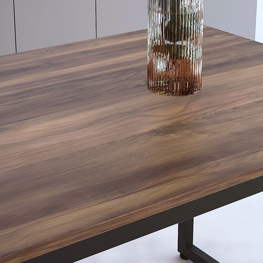 Walnut effect dining table deals