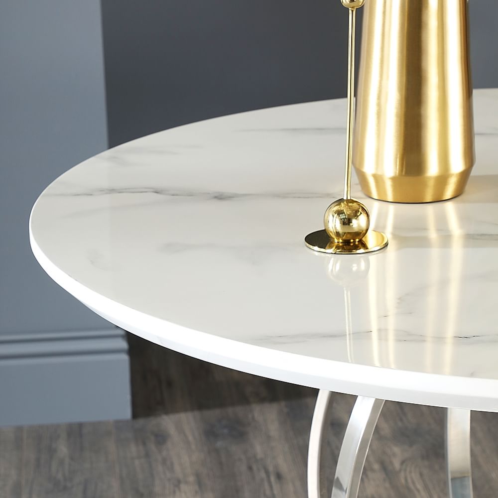 Savoy round store marble table