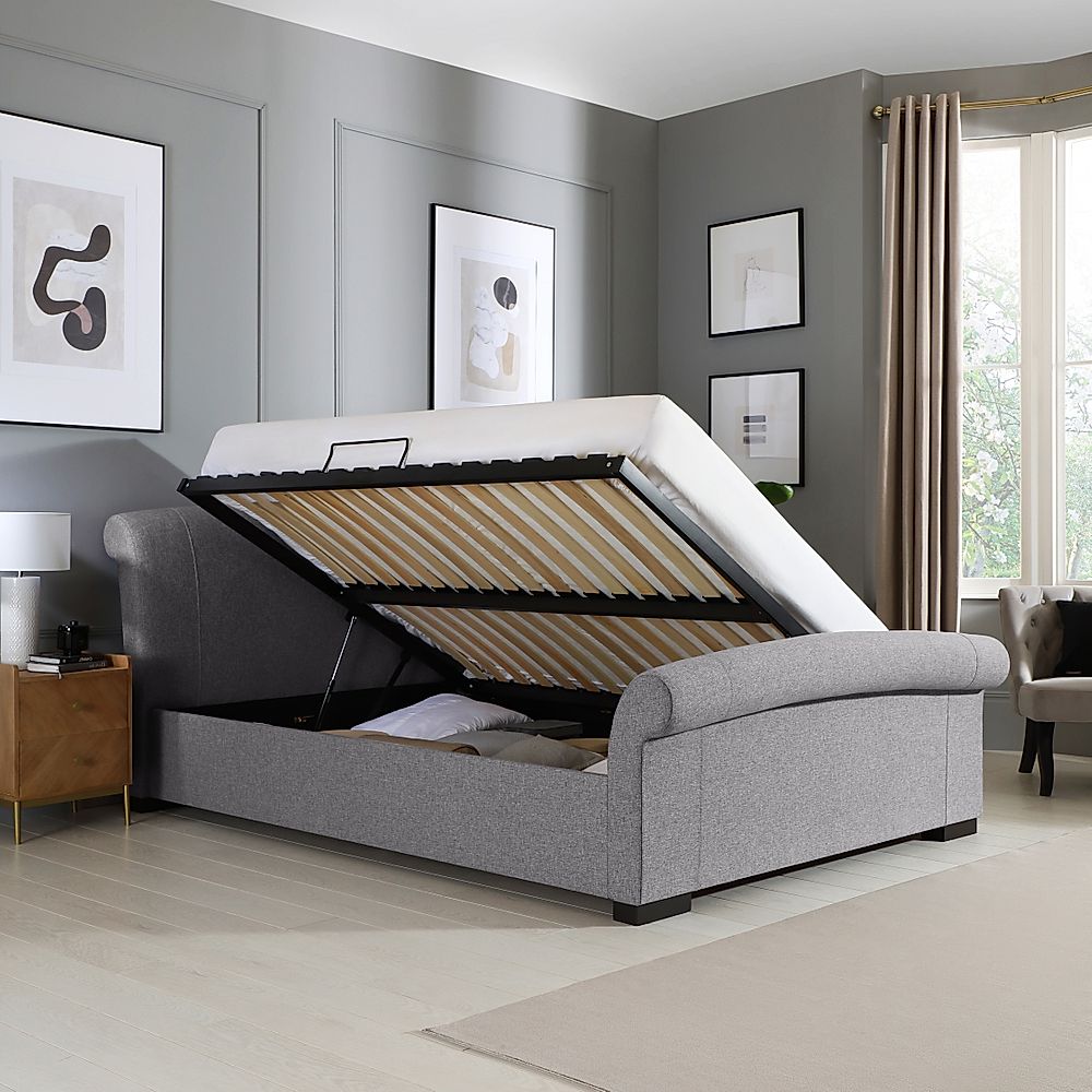 Ottoman sleigh double bed discount