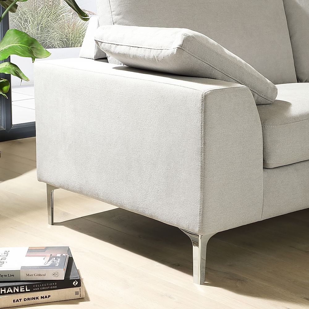 Valencia 3 2 Seater Sofa Set Dove Grey Classic Plush Fabric Only