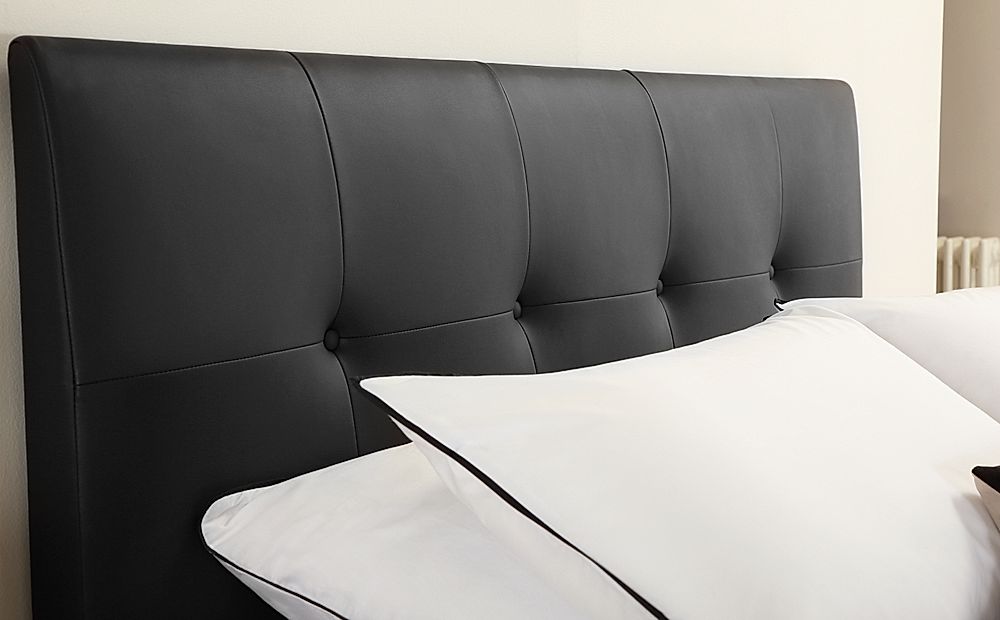 Caversham Double Ottoman Bed Black Classic Faux Leather Only 249.99 Furniture And Choice