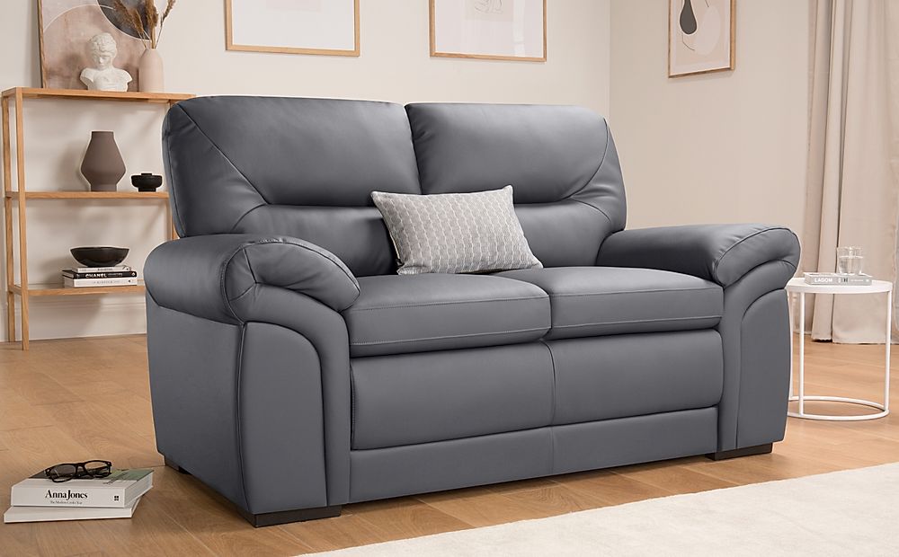 Bromley 2 Seater Sofa, Grey Classic Faux Leather Only £549.99 ...