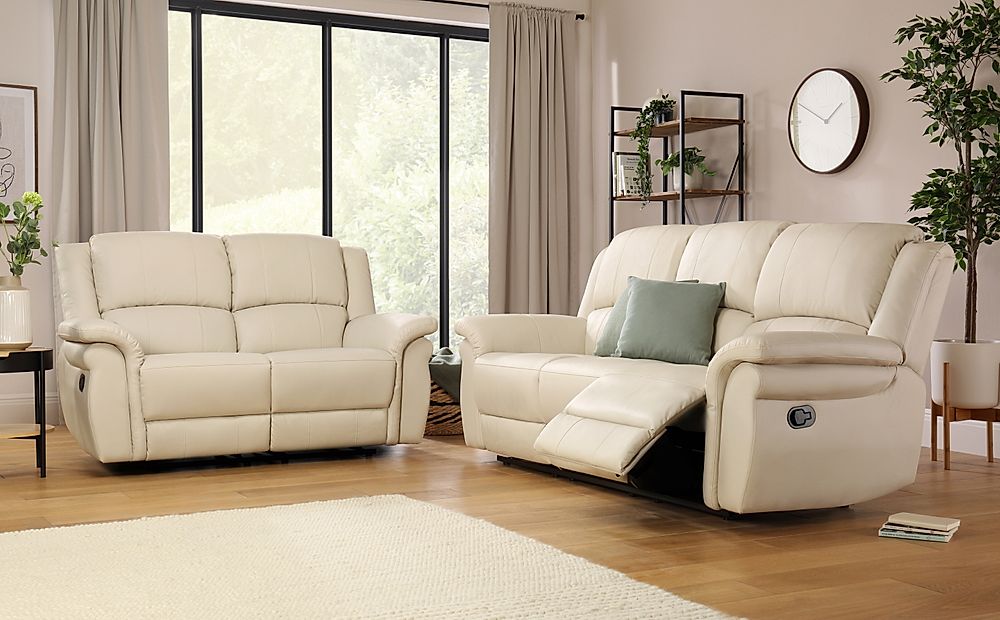 baker leather recliner sofa set