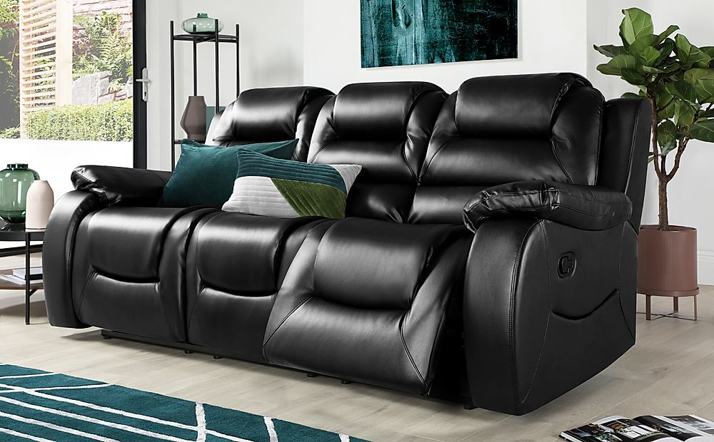 leather recliner sofa 3 1 1