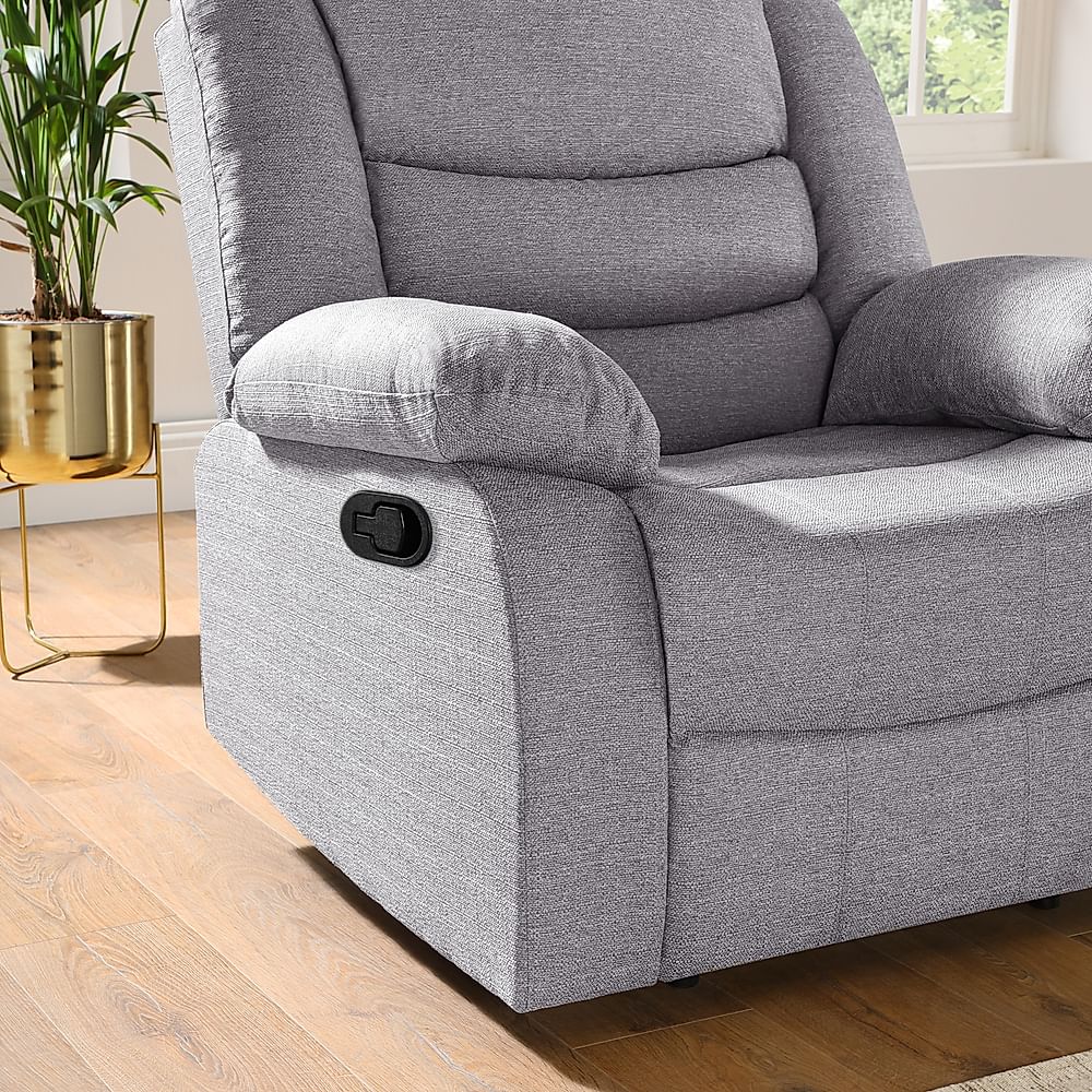 Small grey on sale recliner chair