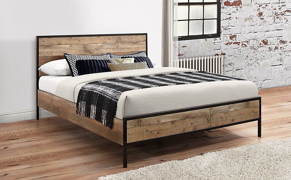 Urban Rustic King Size Bed Furniture And Choice