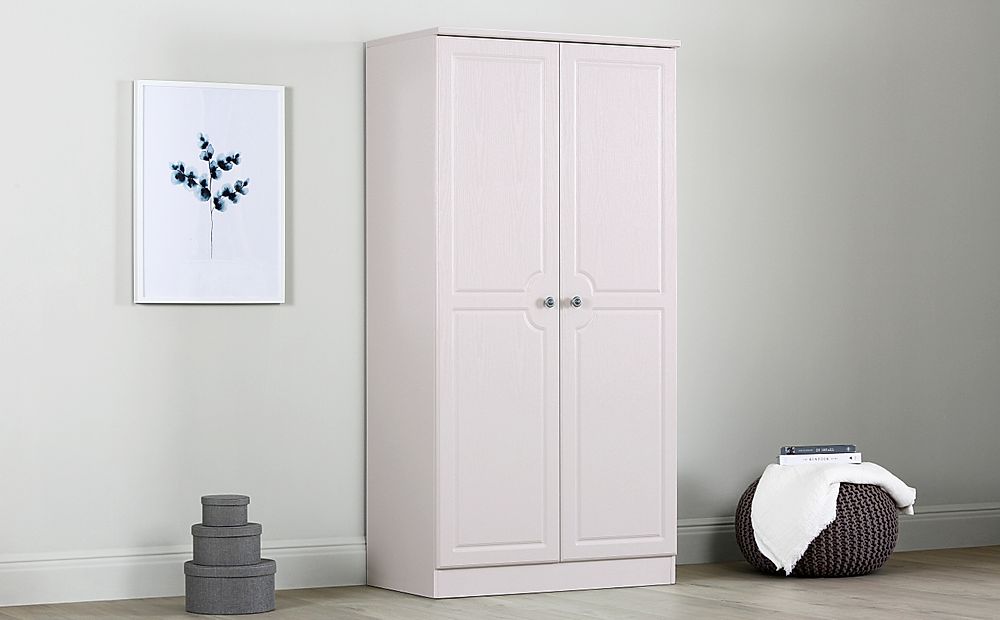 Pembroke Wardrobe, 3ft, 2 Door, Stone Grey Wood Effect