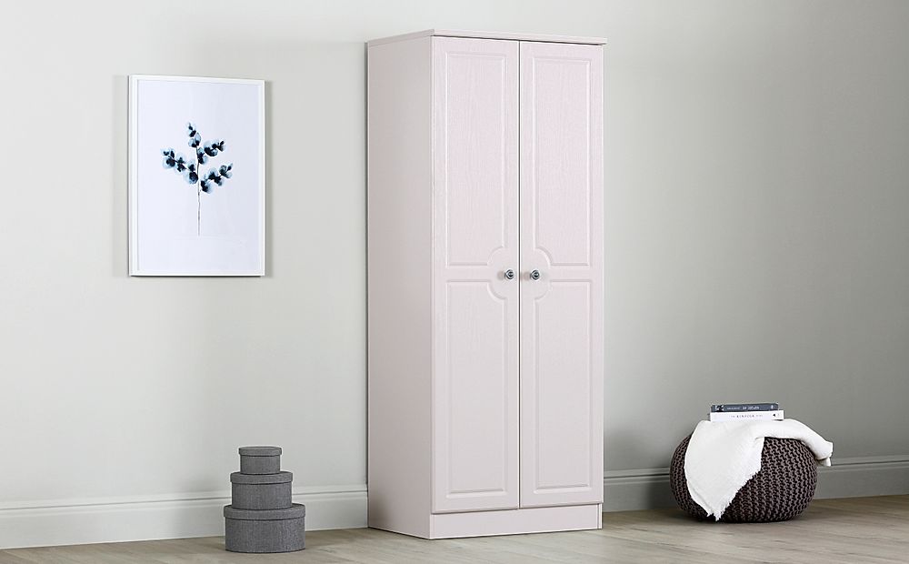 Pembroke Wardrobe, 2 Door, Stone Grey Wood Effect