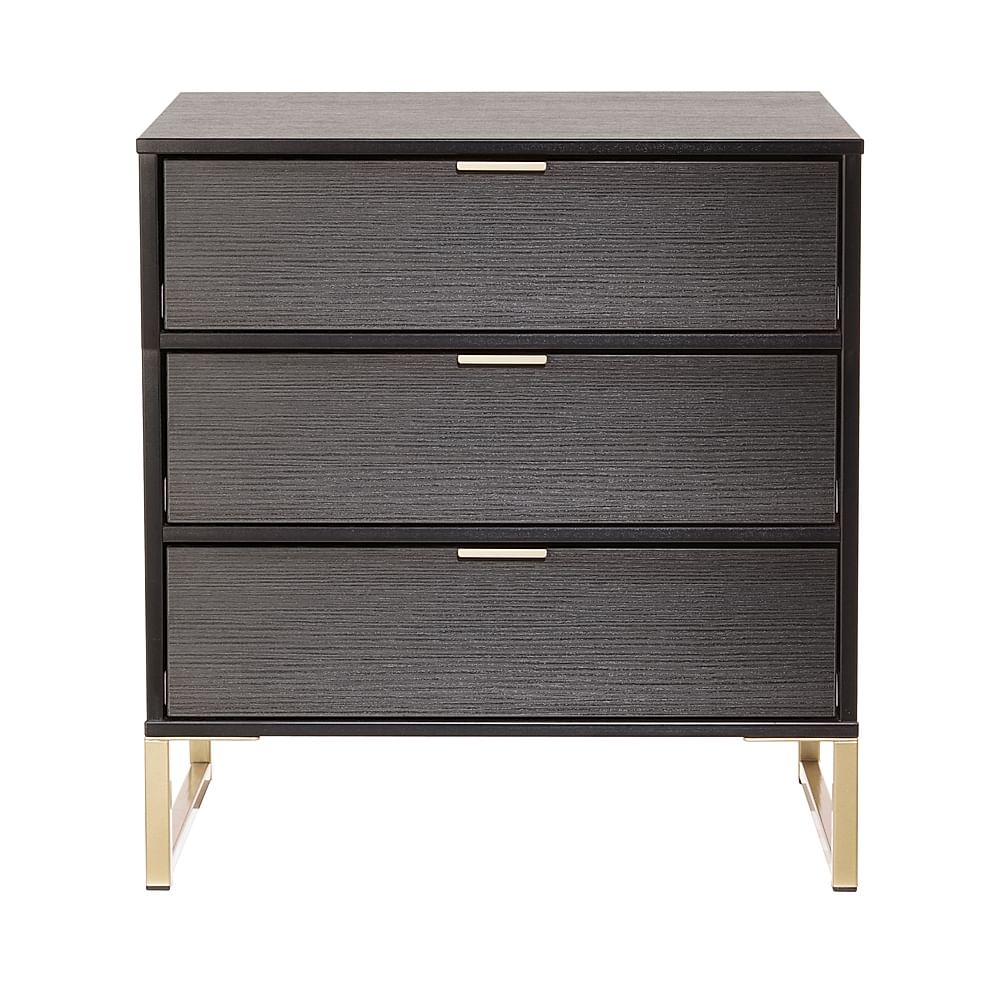 3 drawer black chest deals