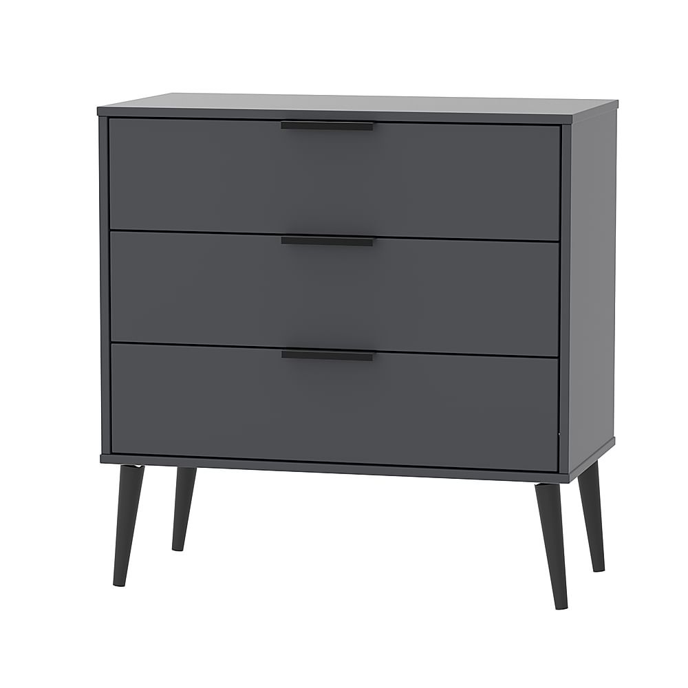 Cole Chest of Drawers, 3 Drawer, Graphite Grey