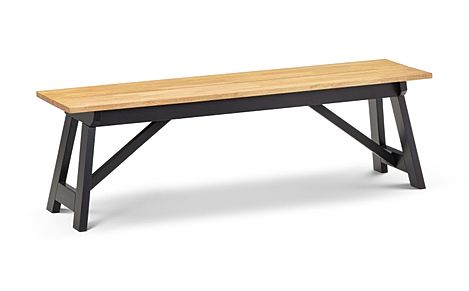 Emerson Black and Oak Dining Bench