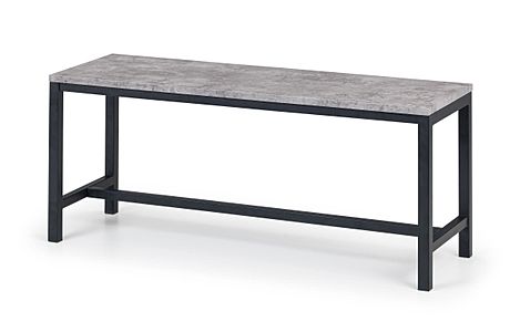 Thorpe Metal and Concrete Industrial Dining Bench