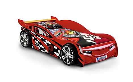 Scorpion Red Racing Car Bed Single
