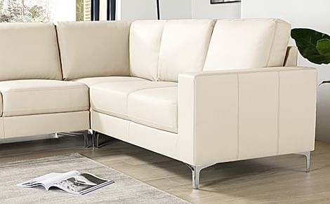 Baltimore grey leather corner sofa discount