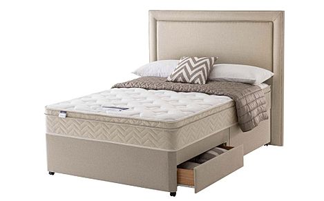 Silentnight Oslo Miracoil Memory Cushion 2 Drawer Double Divan Bed