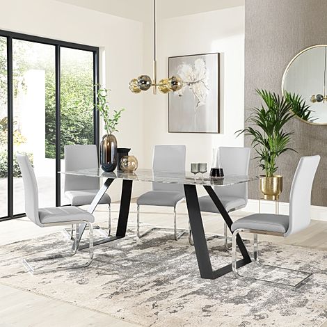 Glass Dining Table And 6 Chairs Sale Uk : Luxury Dining Room Furniture