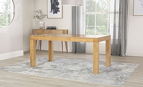 Cambridge Extending Dining Table 175 220cm Natural Oak Veneer
