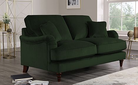 Eaton Emerald Green Velvet 2 Seater Sofa