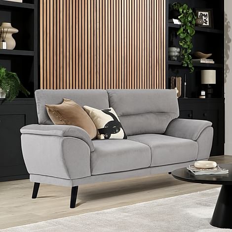 Alena 2 Seater Sofa, Grey Classic Velvet