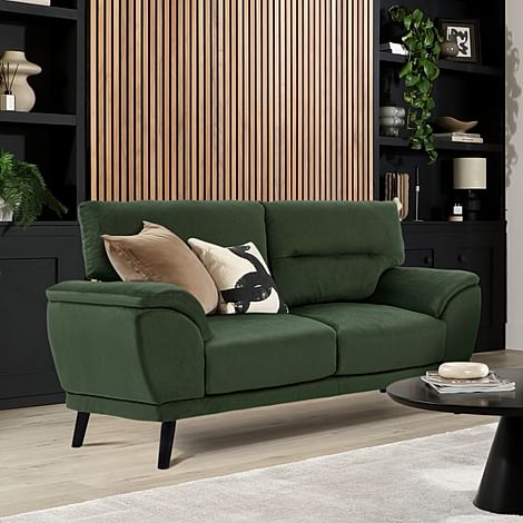 Alena 2 Seater Sofa, Moss Green Classic Velvet