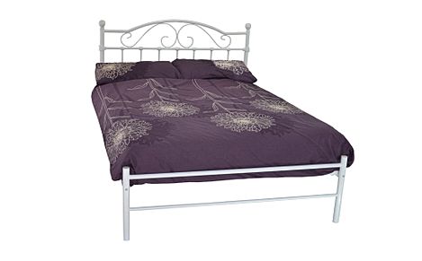 Sussex White Metal Double Bed