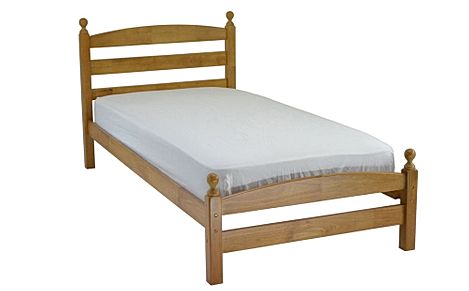 Moderna Antique Pine Wooden Single Bed