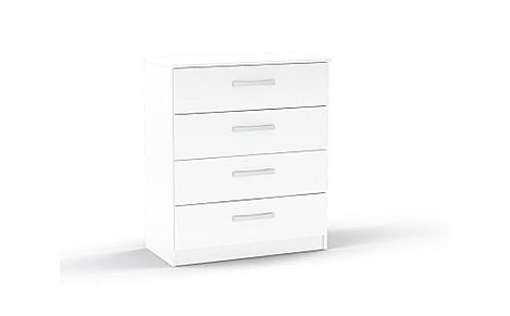 Lynx White High Gloss 4 Drawer Chest of Drawers